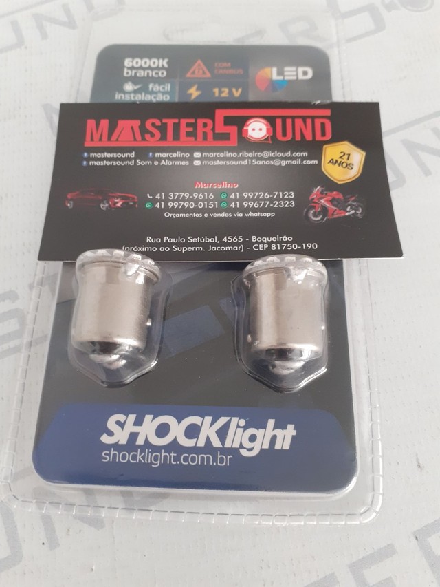 Led 2 polos. Schocklight.  Garantia. Novo. Instalado. 