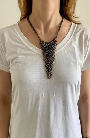 Colar maxi dourado  - Foto 2