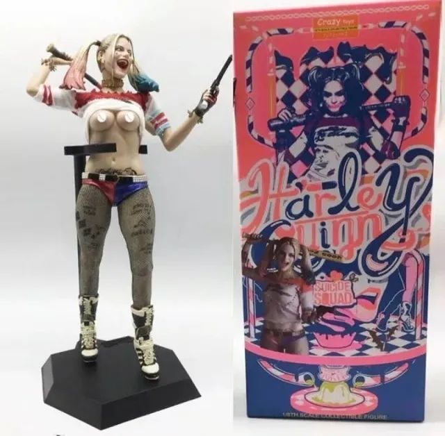Harley Quinn Crazy Toys Arlequina Figures Roupas Reais 30cm em Promoção na  Americanas