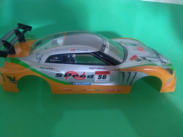 BOLHA PELÍCULA CAR BODY SHELL FRAME 1/16 THUNDER - Foto 4
