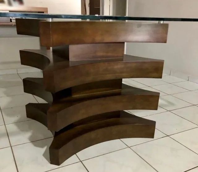 Mesa de Jantar 8 lugares de vidro e MDF em Vitória de Santo Antão, Pernambuco - Foto 5
