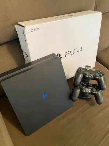 PlayStation 4 slim na caixa+2 controles especiais+jogos em 12X - Videogames  - Taguatinga Sul (Taguatinga), Brasília 1256076022