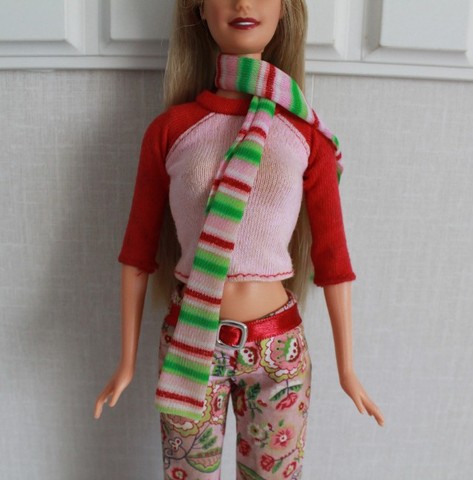 Roupa original Barbie School Cool anos 2000