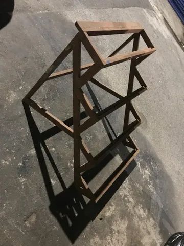 Escada cantoneiras de ferro para galpão armazém carregamento outros - Foto 3