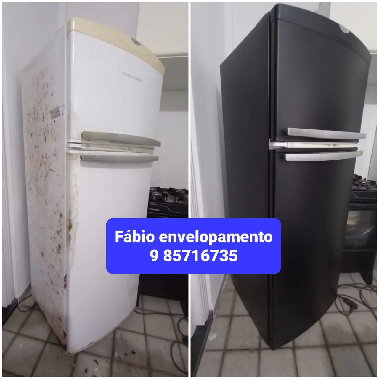 Envelopamento de geladeira  - Foto 5