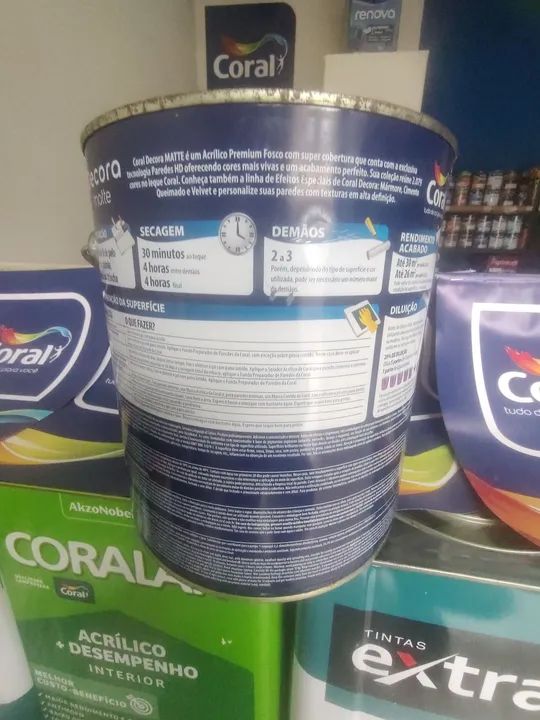 Tinta Coral Decora Matte Fosco 3,6L - Foto 3