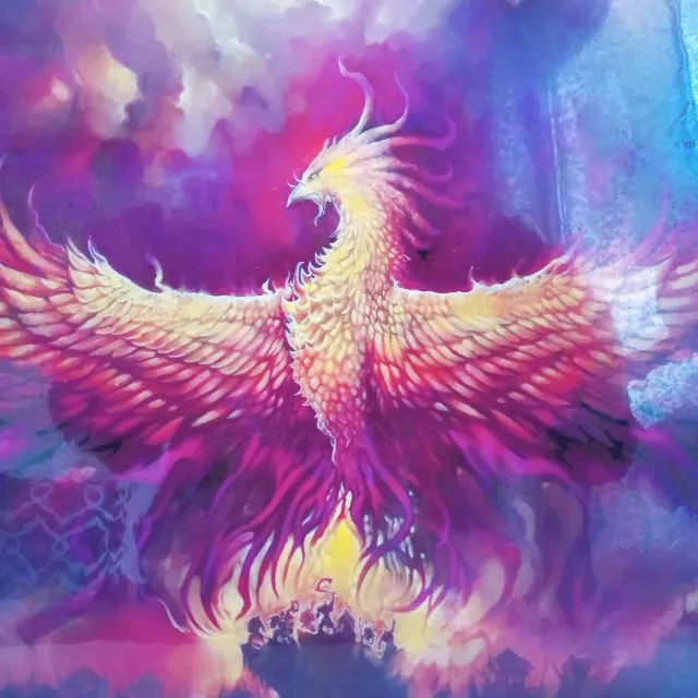 Fenix Quadro Poster  45  x  33 Pop  Art Lindo    100 % peça única . - Foto 4