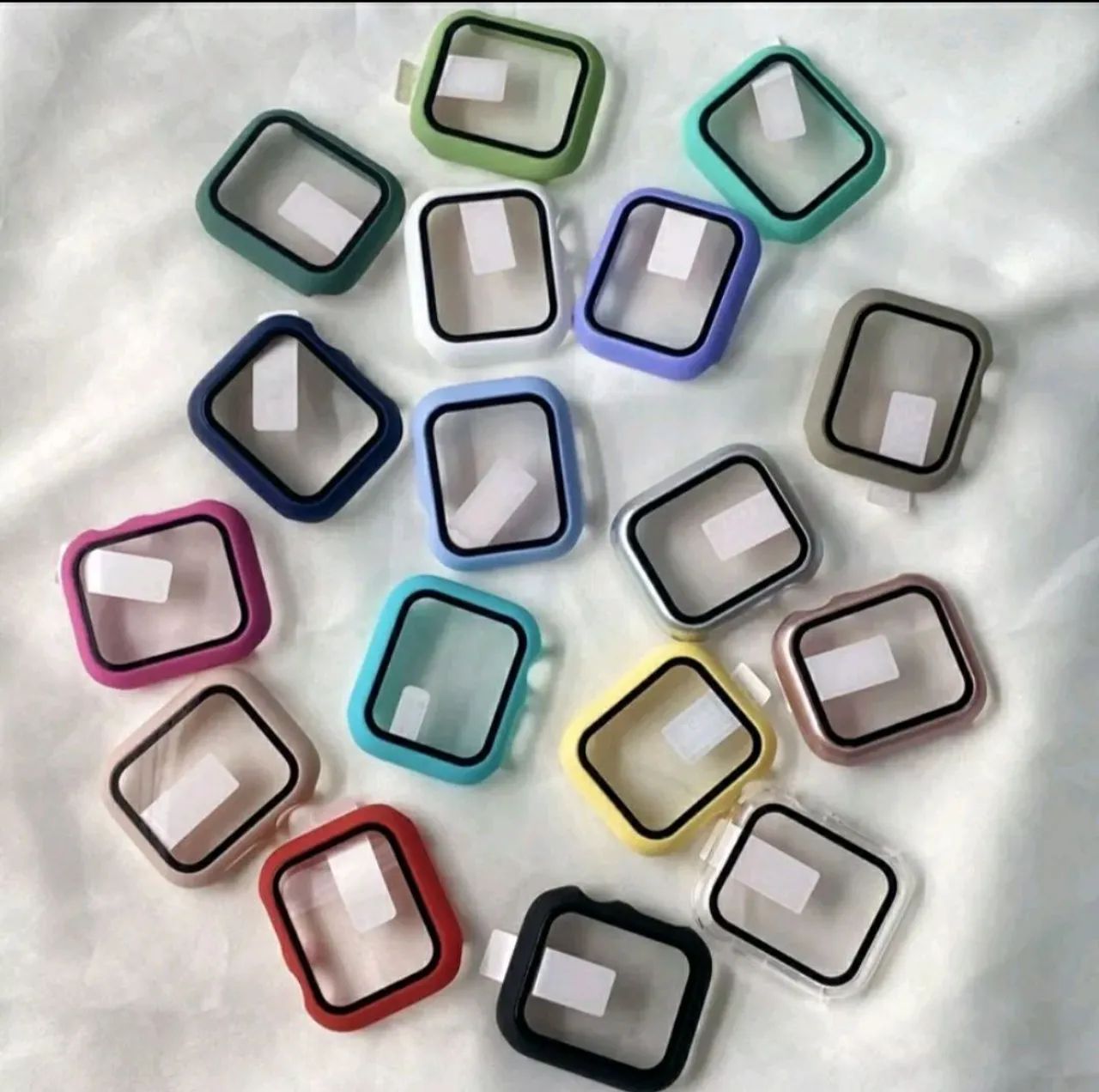 Case de Proteção C/Vidro Temperado Apple watch e Linha IWO. Várias Cores - Foto 3