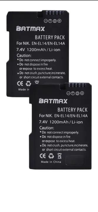 2 Baterias El14A Mais Um Carregador Duplo Para Câmeras Nikon D3200 D5100 D5300 D3300 D5600 - Foto 2