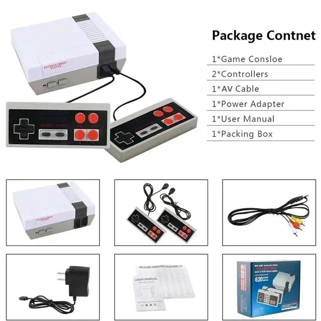 Mini Vídeo Game, Console Retro 620 Jogos Clássicos - Foto 4