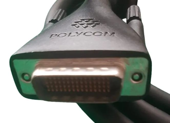Cabo Lente Polycom Original Vídeo Conferência Hdci 60 Pinos - Foto 2