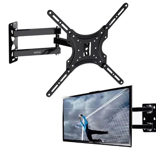 Suporte Articulado de Parede para TV, Ajuste Livre, para TVs de 14 a 55 Polegadas,