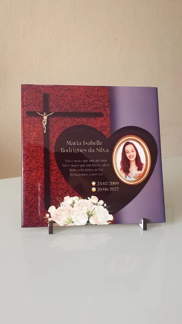 Azulejo com a foto personalizado cerâmica homenagem - Foto 3