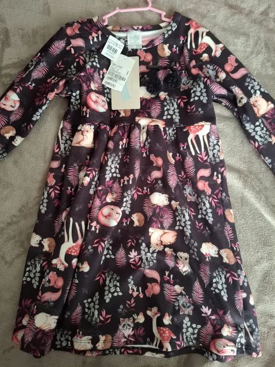 Vestido Infantil Floresta Encantada