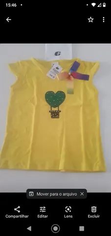 Lindas e maravilhosas blusas infantis em algodão - Foto 4