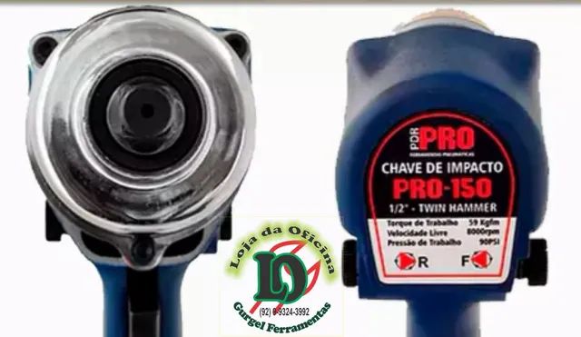 Chave De Impacto Pneumática De 1/2 Pol Pdr Pro-150<br> - Foto 2