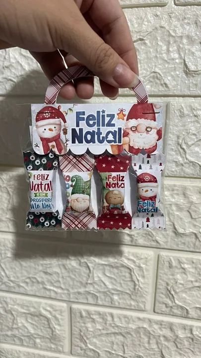 Mimos de Natal - Pacote com 4 Bombons Decorads - Foto 2