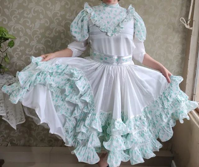 Vestido de prenda chimarrita