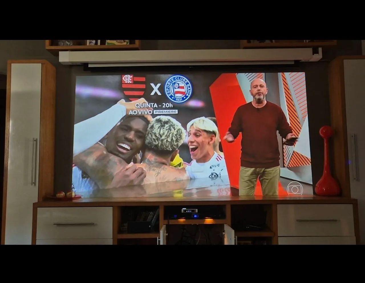 Tela de projeção kreische elétrica  - Foto 5