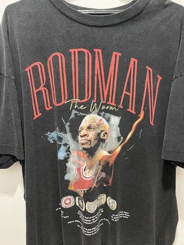 Camisa Preta Rodman NBA - Foto 2