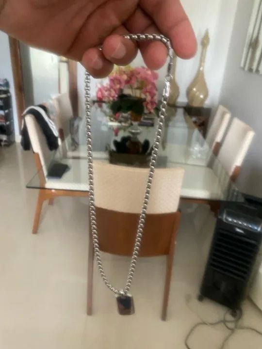 Vende se corrente, aço cirúrgico pouco usada  - Foto 2