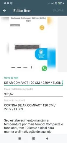 Ar compact 120 cm / 220 v / Elgin .