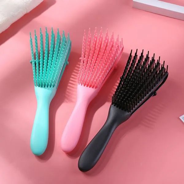 Kit de 3 Escovas Polvo para Cabelo Cacheado