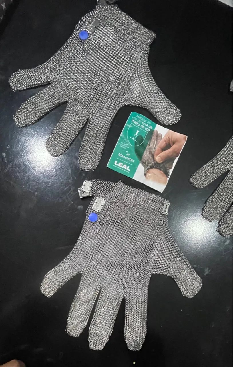 Luvas de Aço - Proteção e Durabilidade tamanhos (M) (G) - Foto 3