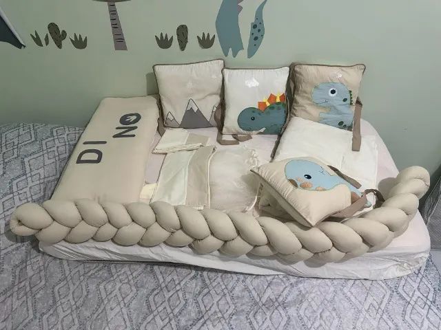 Kit de Berço Americano 10 Peças - Tema Dinossauro  - Foto 3