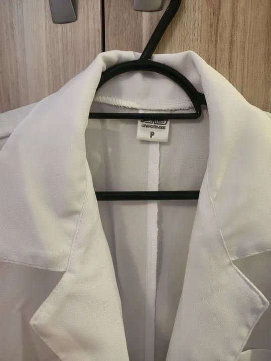Jaleco branco - Tamanho P - Foto 2
