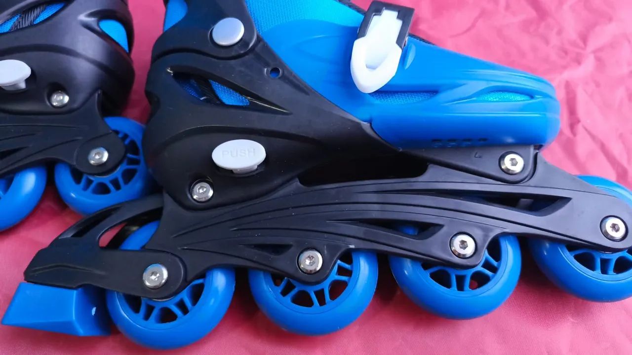 Roller Inline Radical com Kit Completo Azul Bel ( PRONTA ENTREGA) - Foto 2