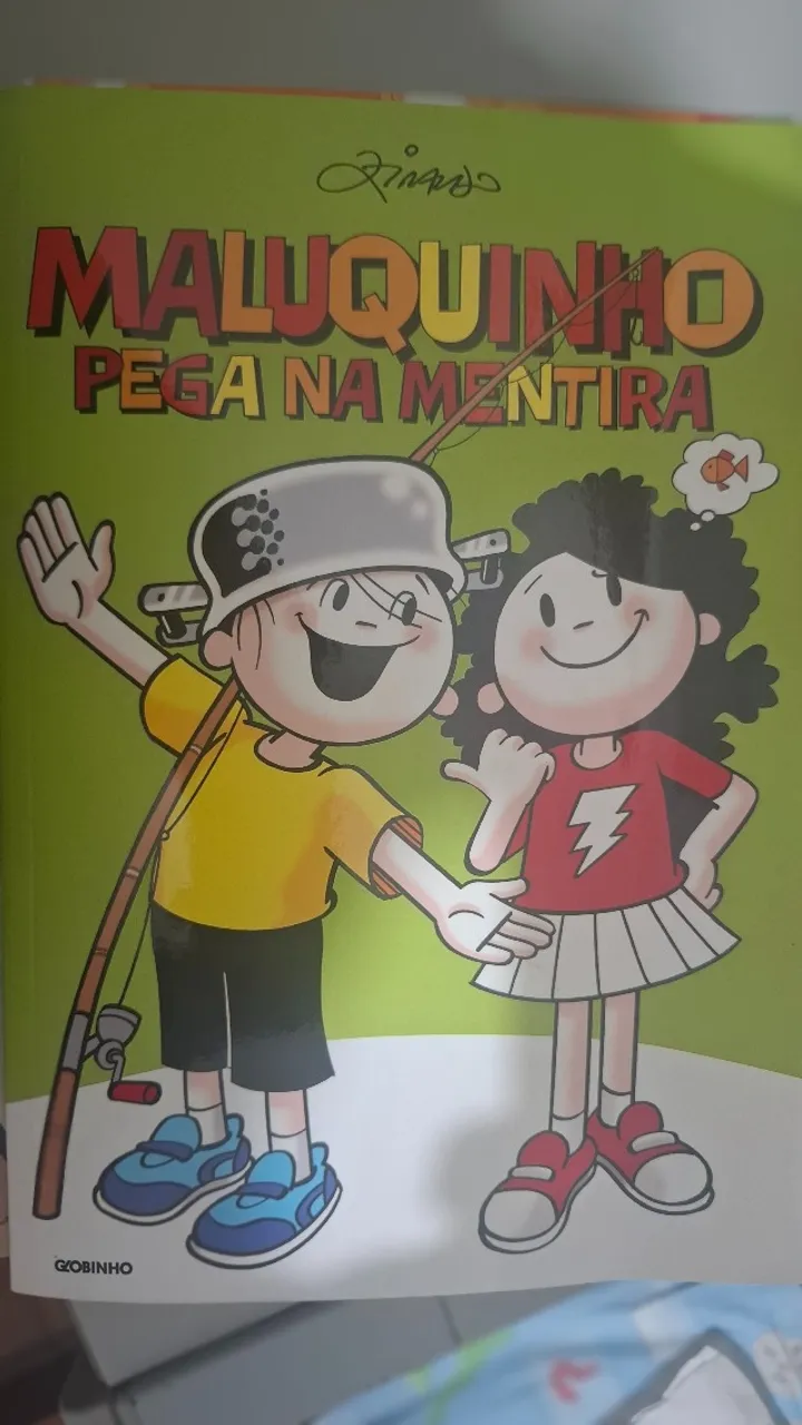 Livro "Maluquinho: Pega na mentira" do autor: Ziraldo