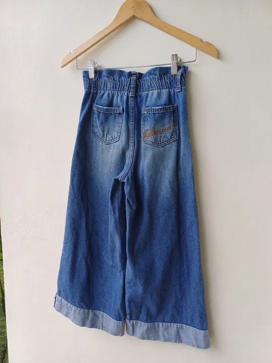 Calça jeans infantil tam 7/8 anos - Foto 5