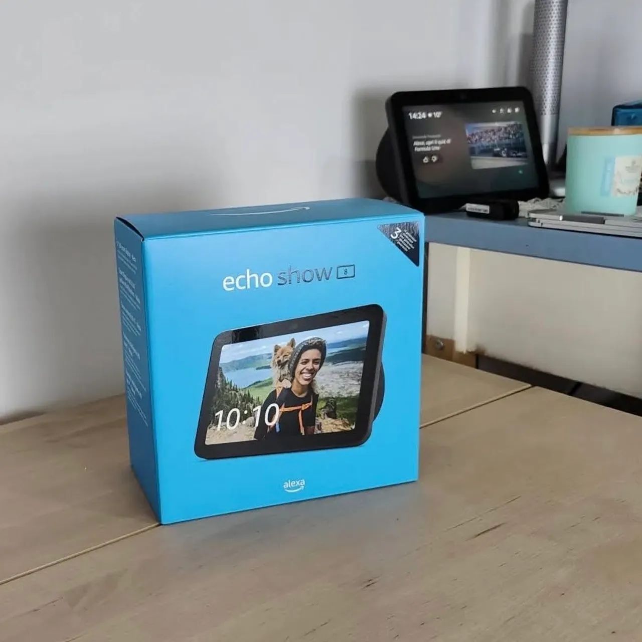 Assistente Virtual Echo Show 8 Alexa - Nova e Lacrada - Foto 2