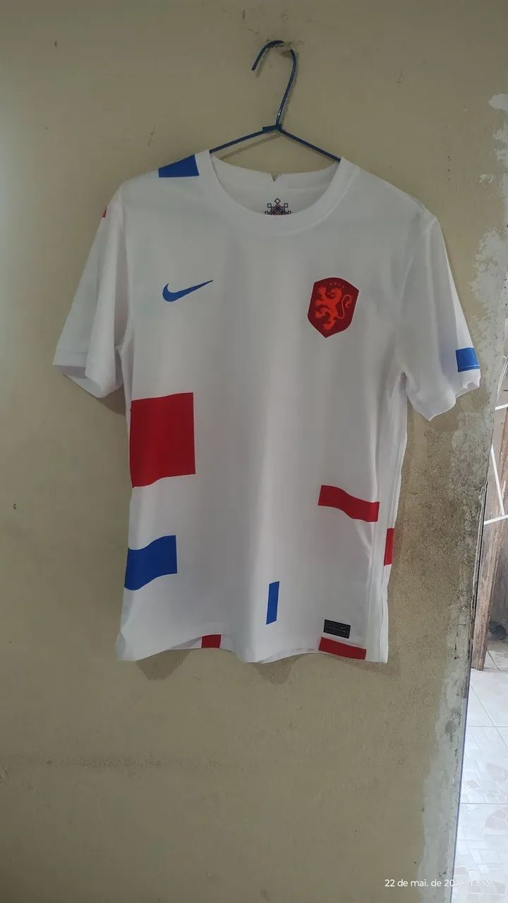 Camisa da Holanda branca, Nike