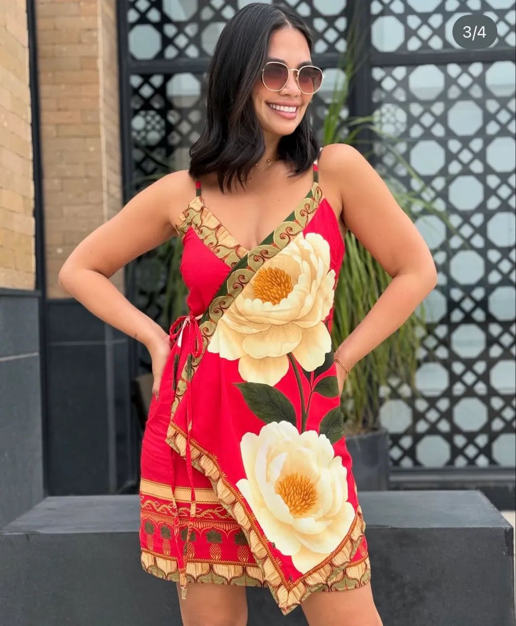 Vestido viscose curto 