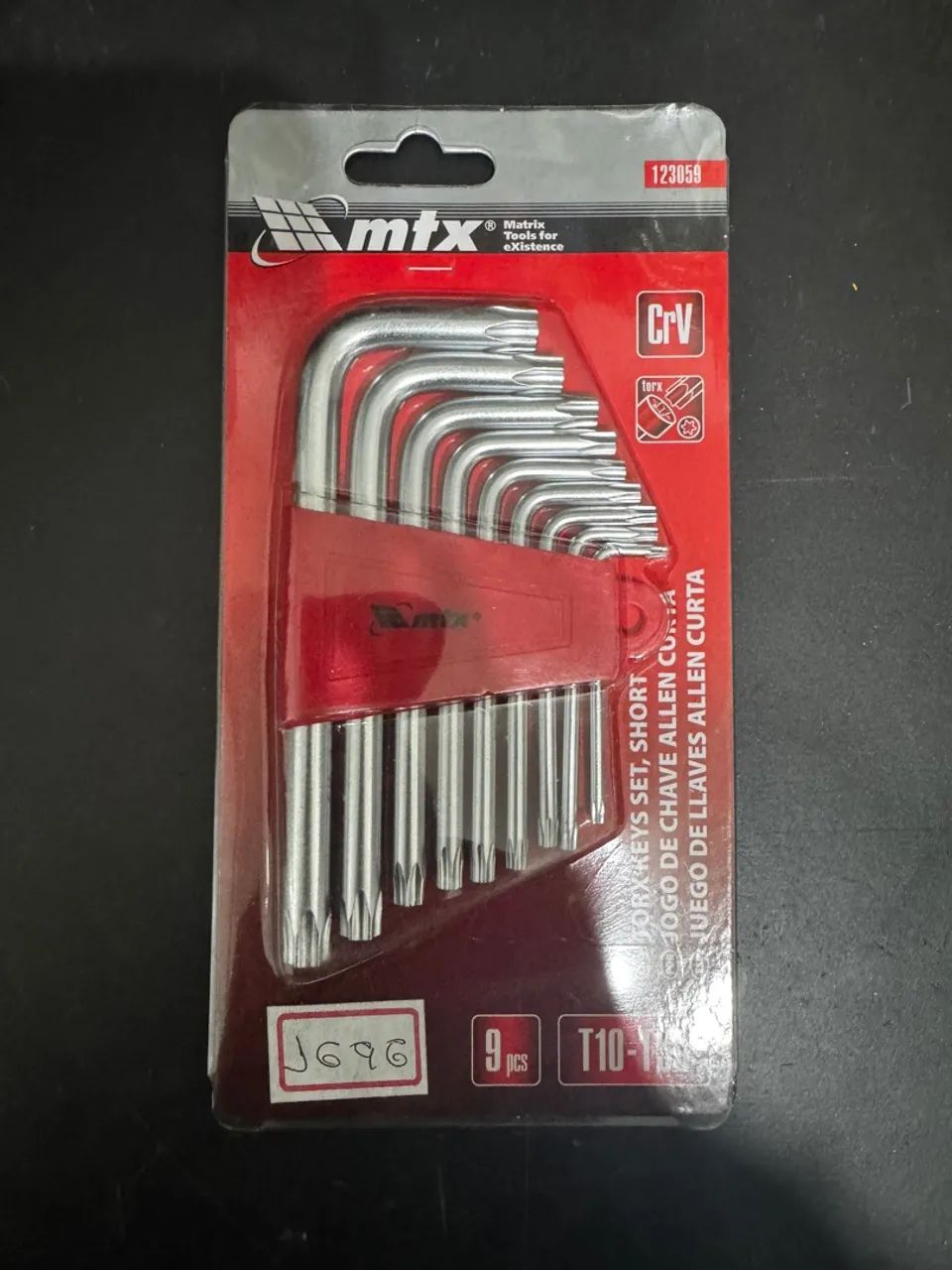 Jogo de Chave Allen Torx MTX Curta 9 Peças
