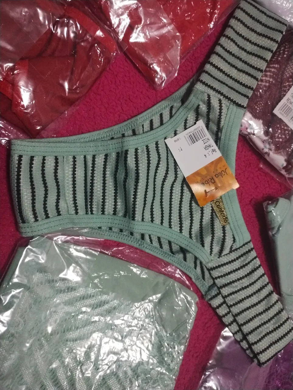 Calcinha "TANGA NICE" Listrada Julia Ribeiro