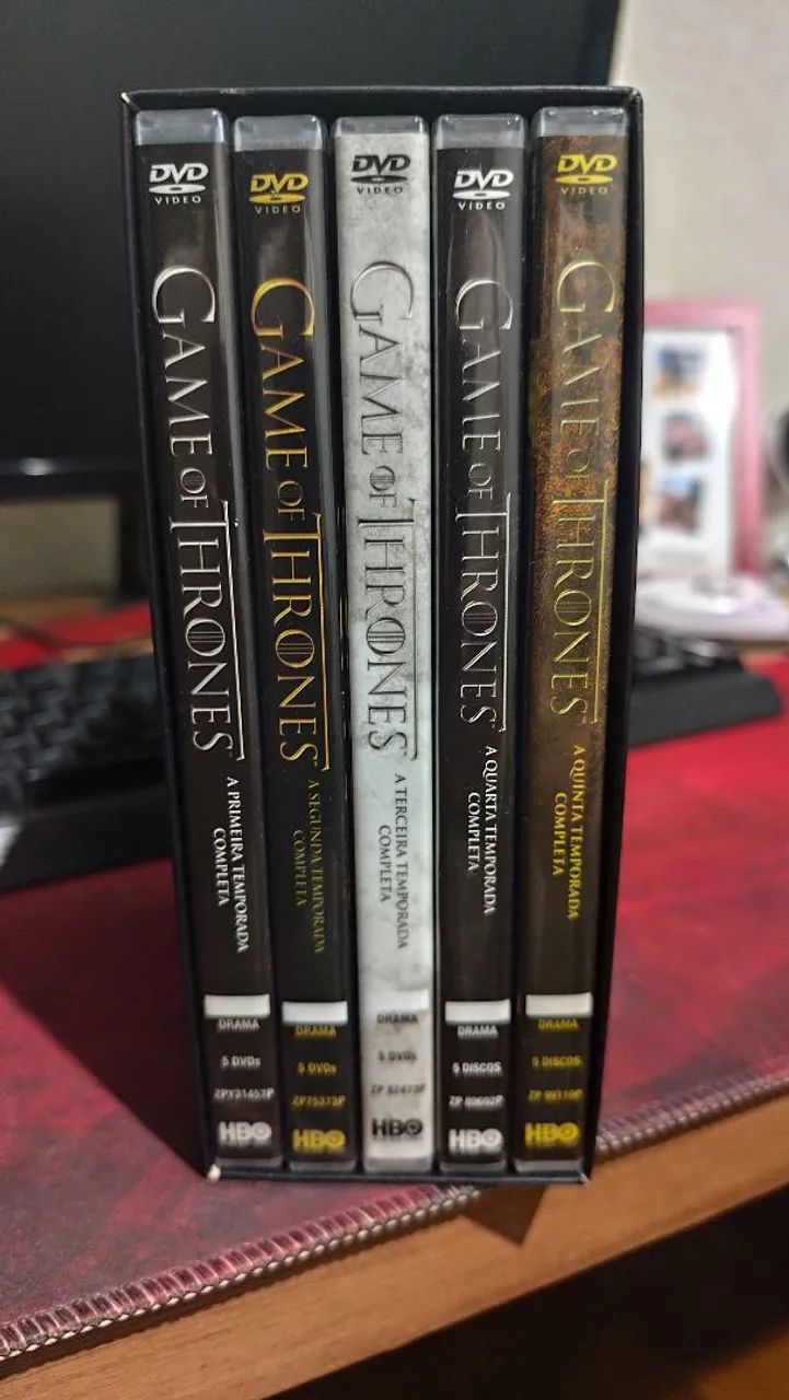 Box Game of Thrones Cap 1 até 5 DVD colecionador - DVD, Blu-Ray e
