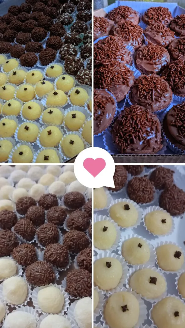 Vendo docinhos com o valor a partir de R$45 e cupcakes R$1,50 a unidade