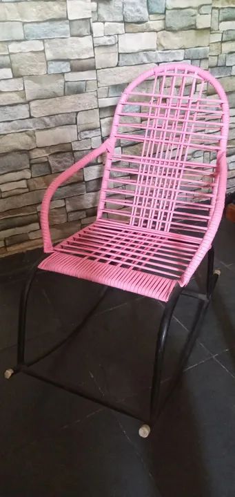 Cadeira de Balanço Infantil Rosa - Foto 2