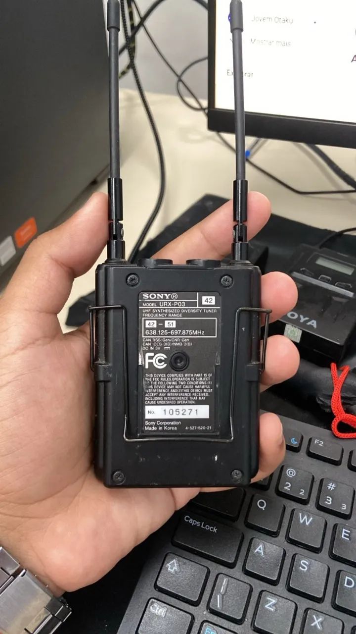 kit sony uwp-d11 (urx-p03 / utx-b03) - uhf profissional