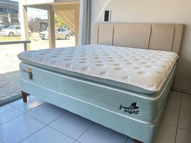 Cama Box King Size Nova Molas Ensacadas D33 Alto Conforto Marca Hellen Pronta Entrega!