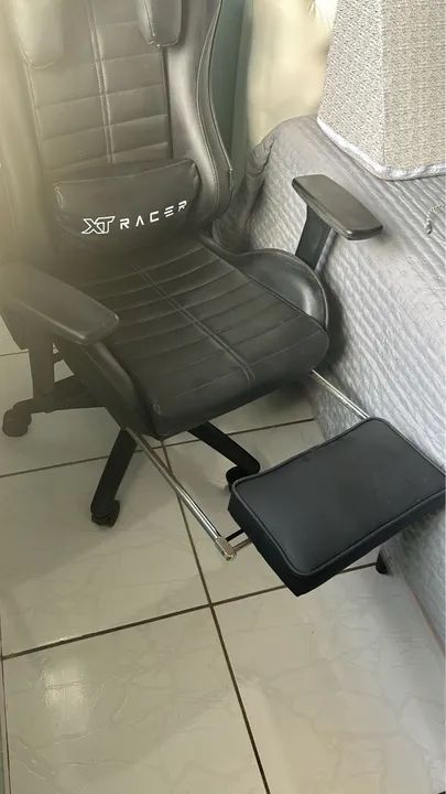 CADEIRA GAMER E ESCRITÓRIO XT RACER PLATINUM W PRETA - Foto 3