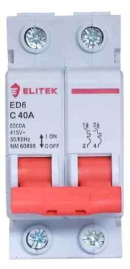 Disjuntor Elitek Bipolar 40A
