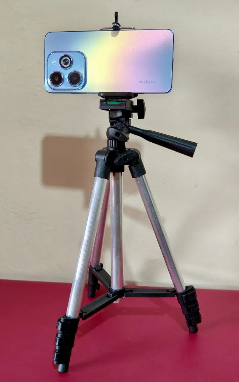 TRIPÉ 1,02m com Nível para Celulares e Câmera profissional 