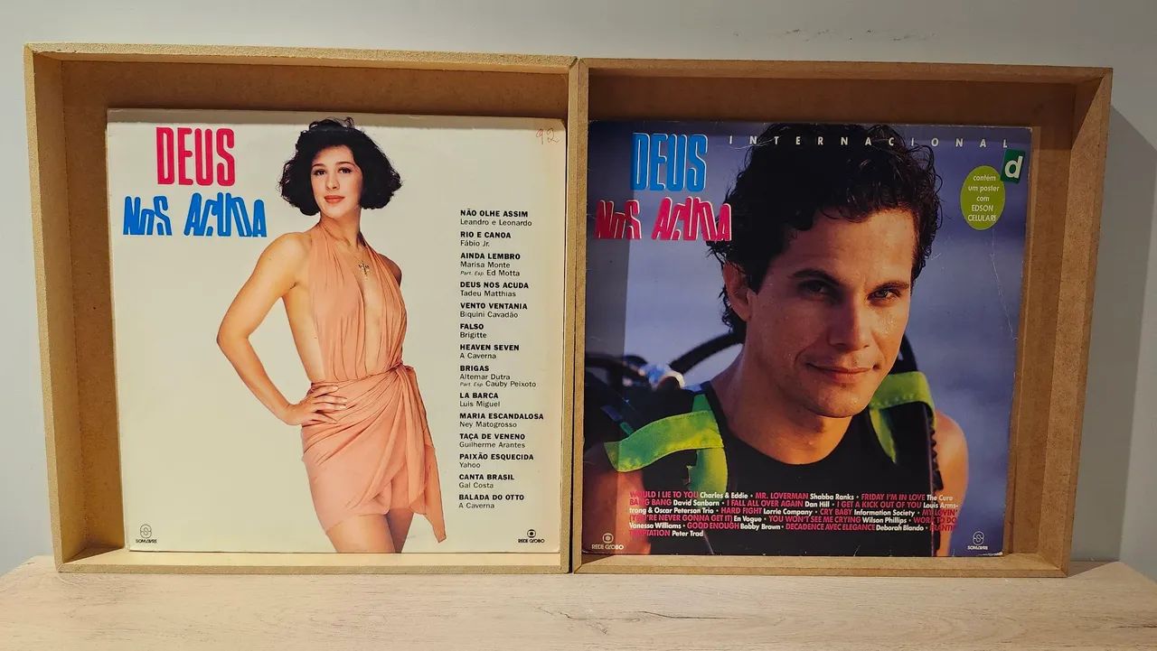 Deus nas Acúia - LP Nacional e internacional  1992 Disco de vinil