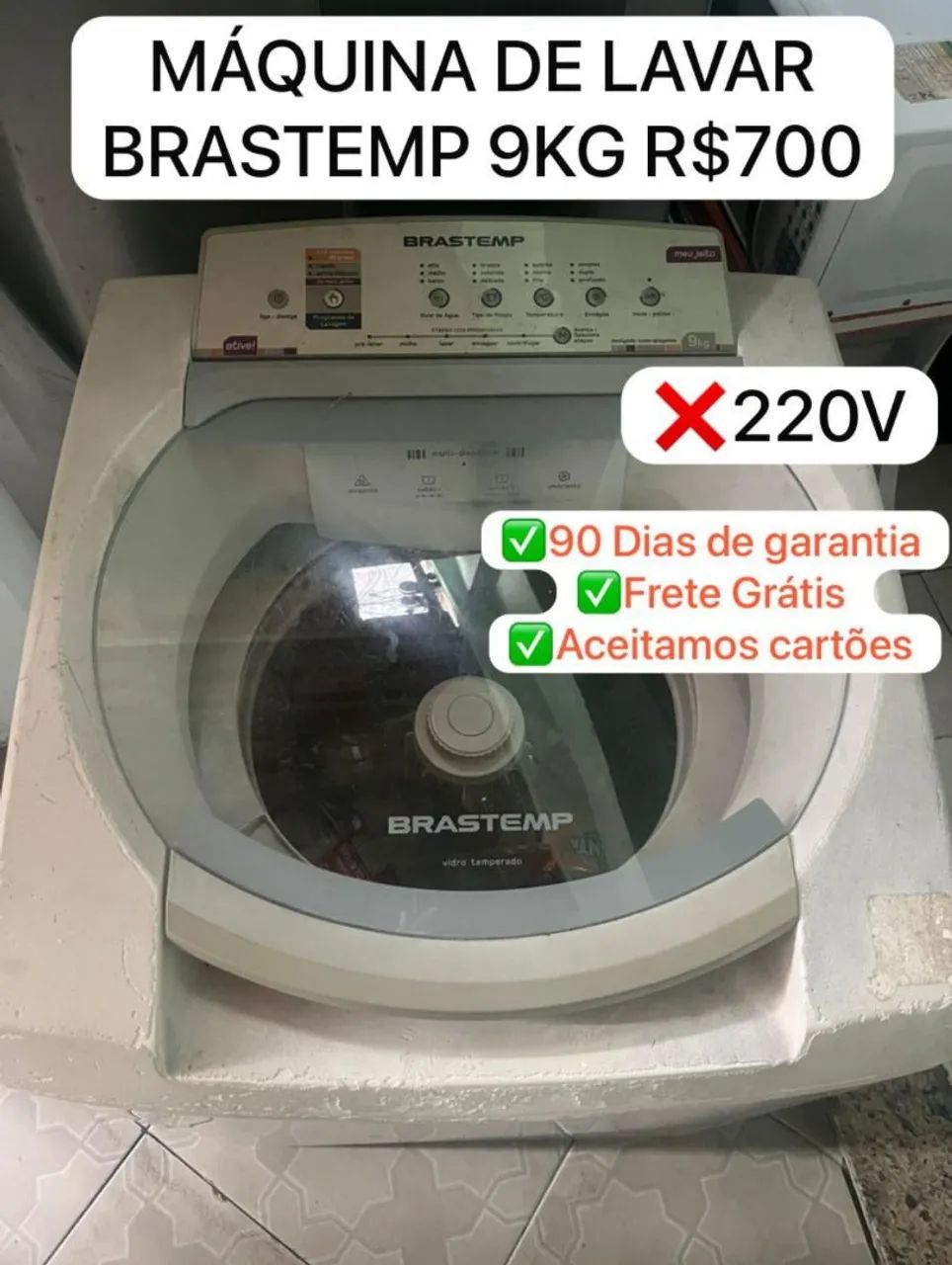 Máquina de Lavar Brastemp 9kg - R$700 - Foto 2