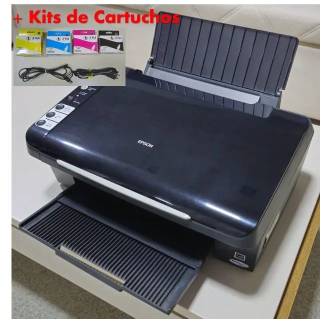 Impressora Multifuncional Epson CX 5600 com 4 Cartuchos Dentro