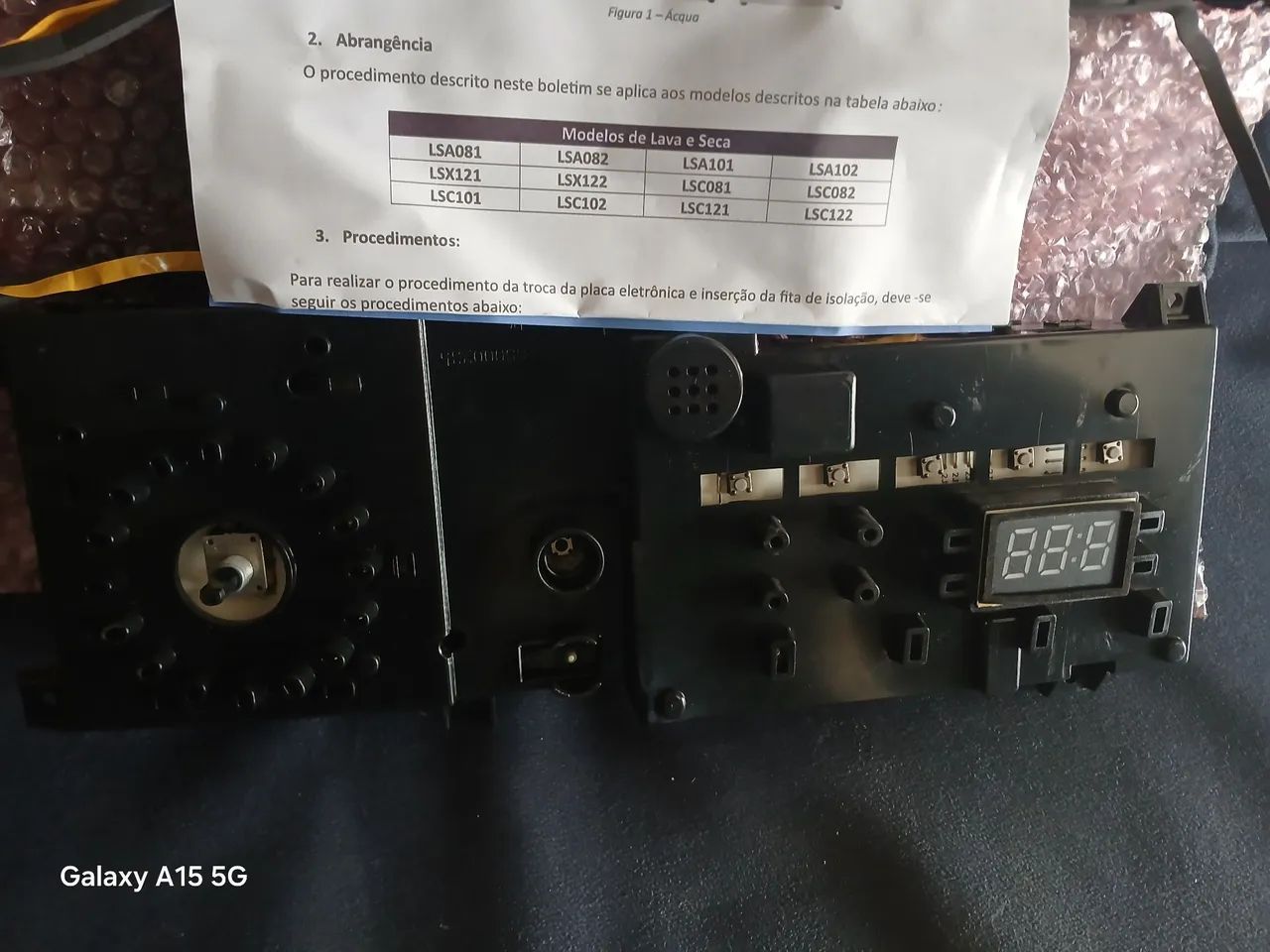 Placa Lava e Seca LSA